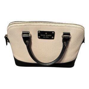 Kate Spade Black and Cream Satchel